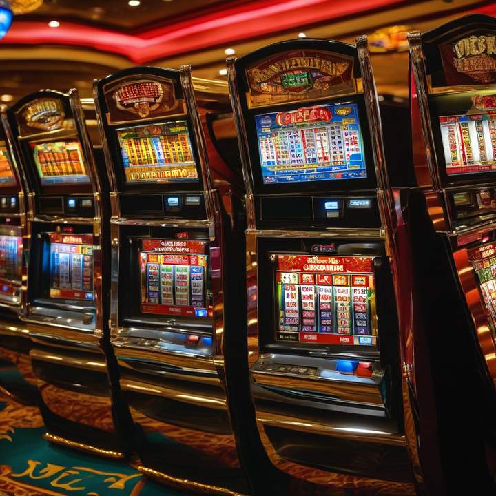 Dutch gamblers at a casino, slot machines in the background.