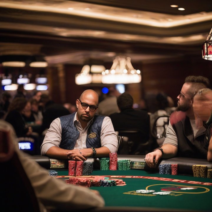 Will Kassouf being escorted from WSOP premises by security personnel.