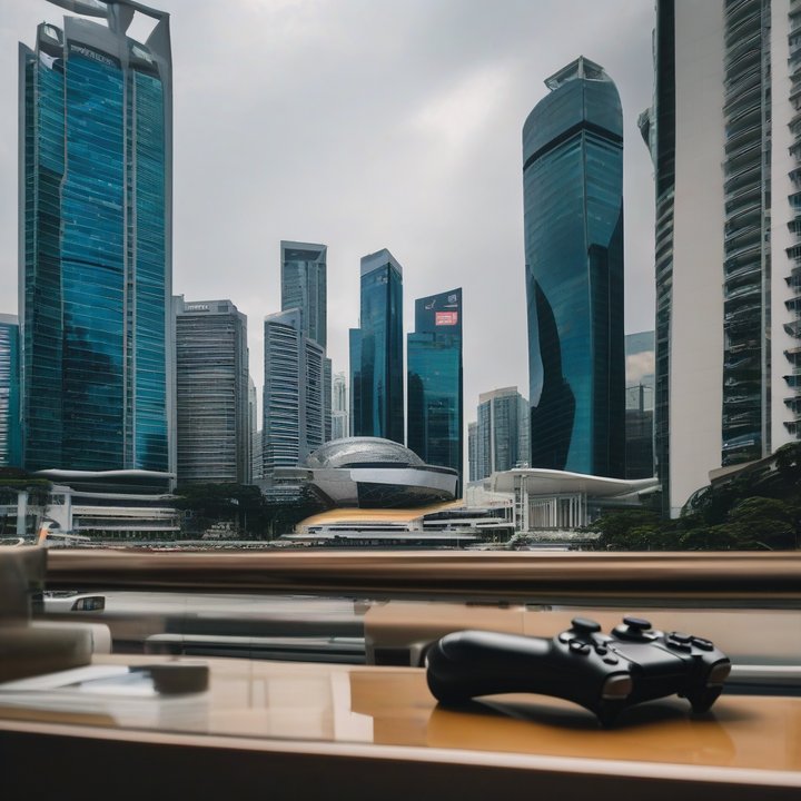 GRA officials announcing new in-game prize trading rules in Singapore.