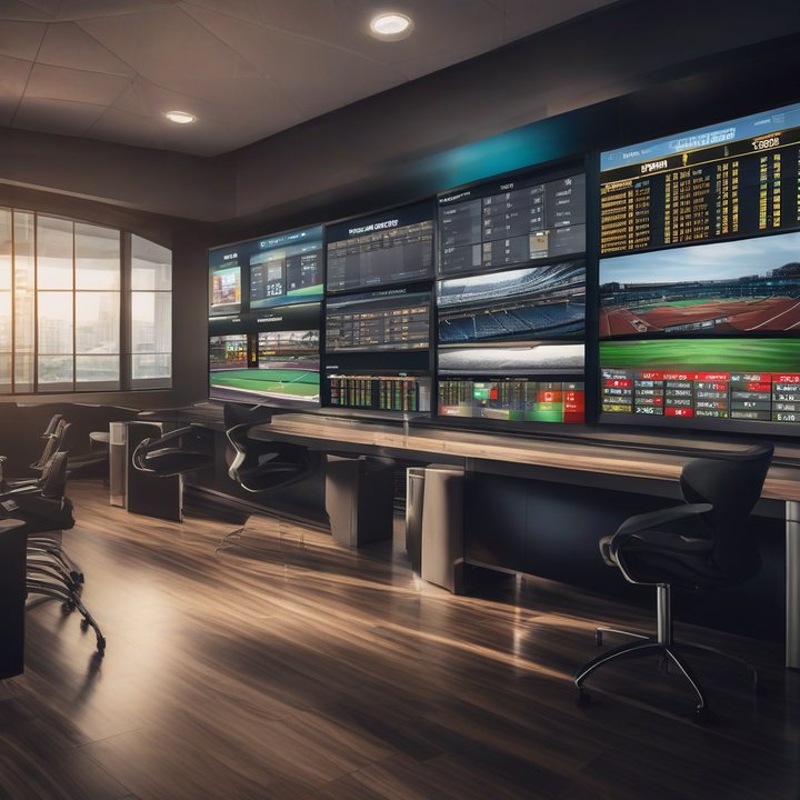 Man viewing sports betting options on a computer screen.